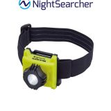 Nightsearcher Intrinsically Safe SAFATEX MINI 140 Lumens 3 x AAA ATEX Hazardous Area LED Head Torch