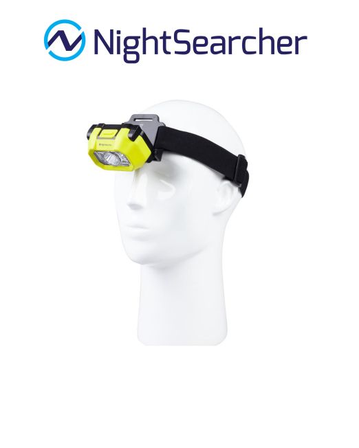 Nightsearcher Intrinsically Safe SAFATEX Pro 220 Lumens 3 x AAA ATEX Hazardous Area LED Head Torch