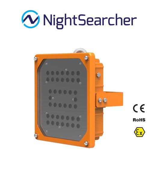 Nightsearcher Intrinsically Safe SAFATEX-AC Floodlight ATEX Hazardous Area AC LED Floodlight 17000 Lumens