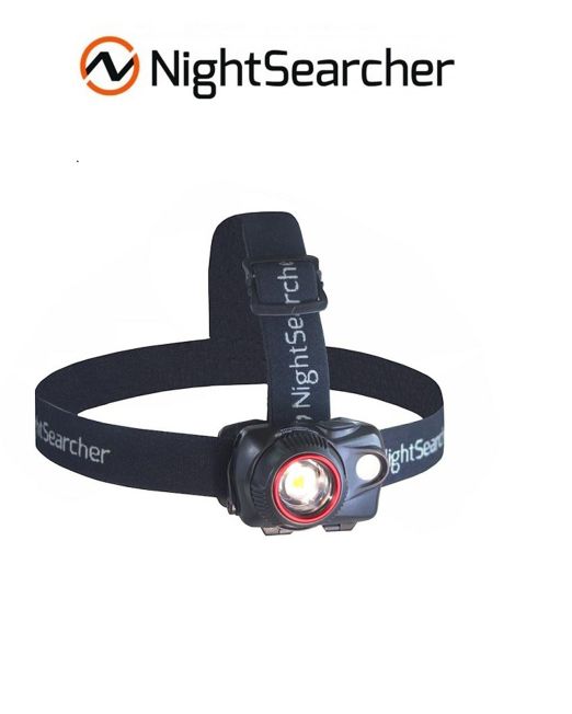 Nightsearcher Zoom 580 3 x AAA Spot-to-Flood Head Torch with 580 Lumens